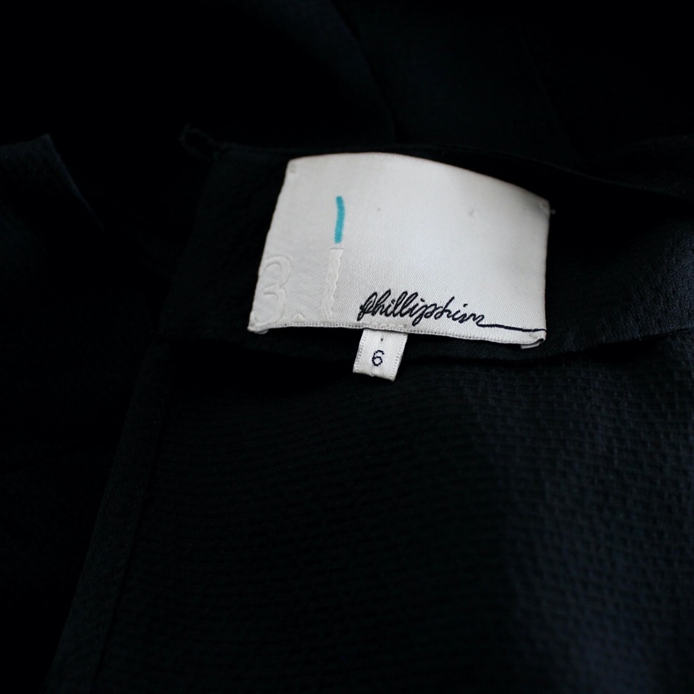 Philip Lim Silk Statement Collar Shift Dress LBD - Picture 8 of 8